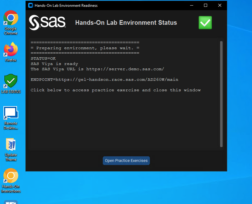 Hands-On Lab Environment Readiness scripts completed