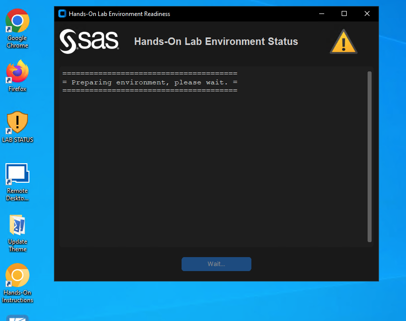Hands-On Lab Environment Readiness scripts running